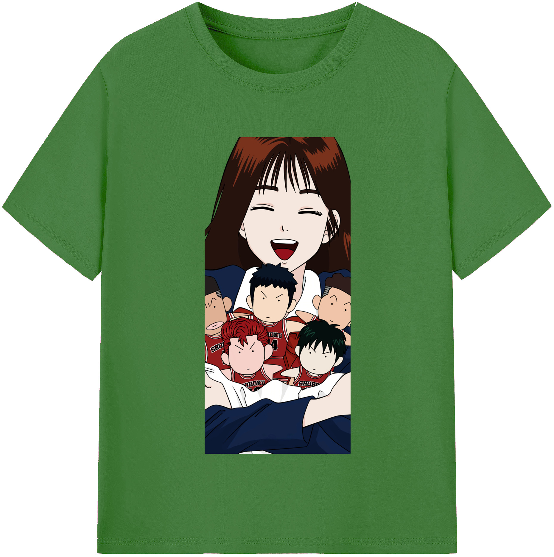 （画像用） SLAM DUNK／スラムダンク レディースカジュアルプリントTシャツ（綿100％）